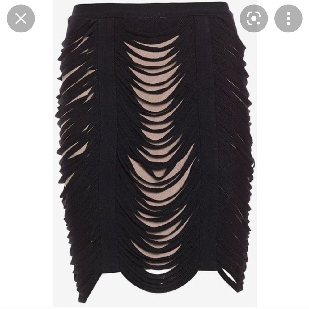 Herve Leger Fringe Skirt- small